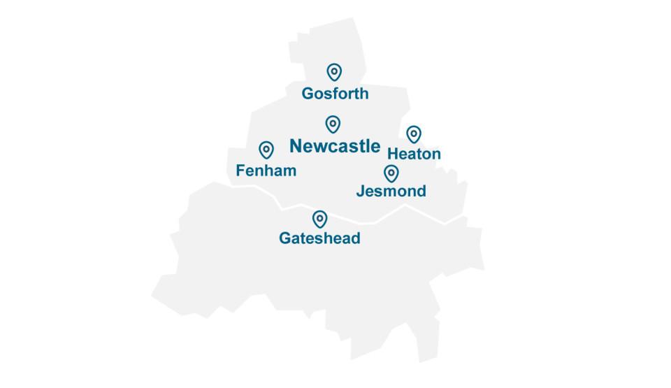 Our Newcastle office is based at Rotterdam House, 116 Quayside, Newcastle upon Tyne, NE1 3DY. 		                    		                    So, whether you’re searching for a medical negligence solicitor in Heaton, a road traffic accident solicitor in Gateshead, a spinal injury solicitor in Fenham, or a brain injury solicitor in Jesmond, our award winning Newcastle solicitors are here to help. 