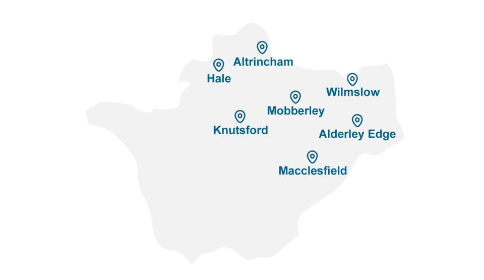 Map for Knutsford office webpage