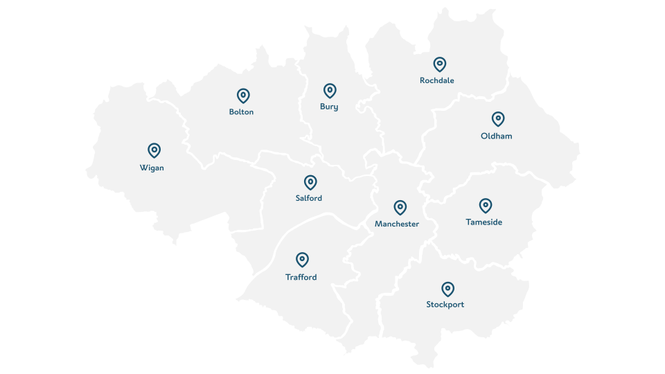 Map of Manchester